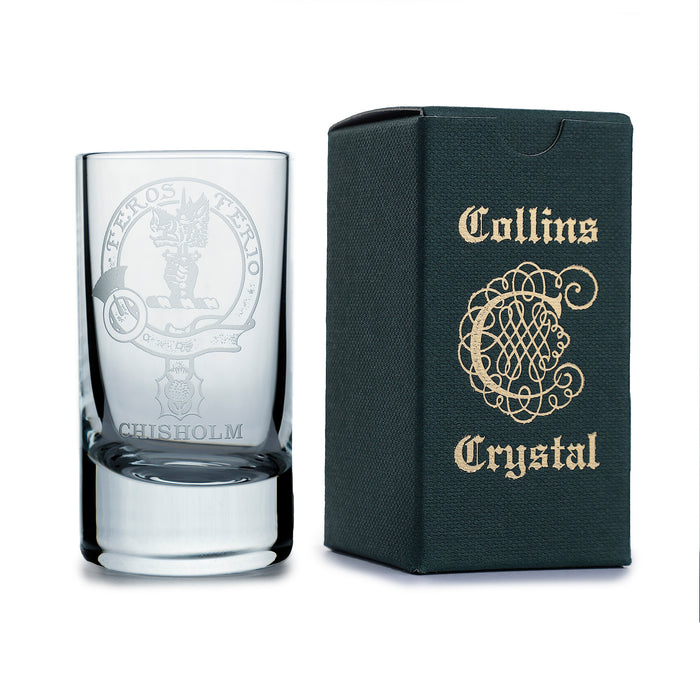 Collins Crystal Clan Schnapsglas Chisholm