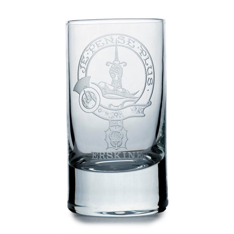 Collins Crystal Clan Shot Glass Erskine