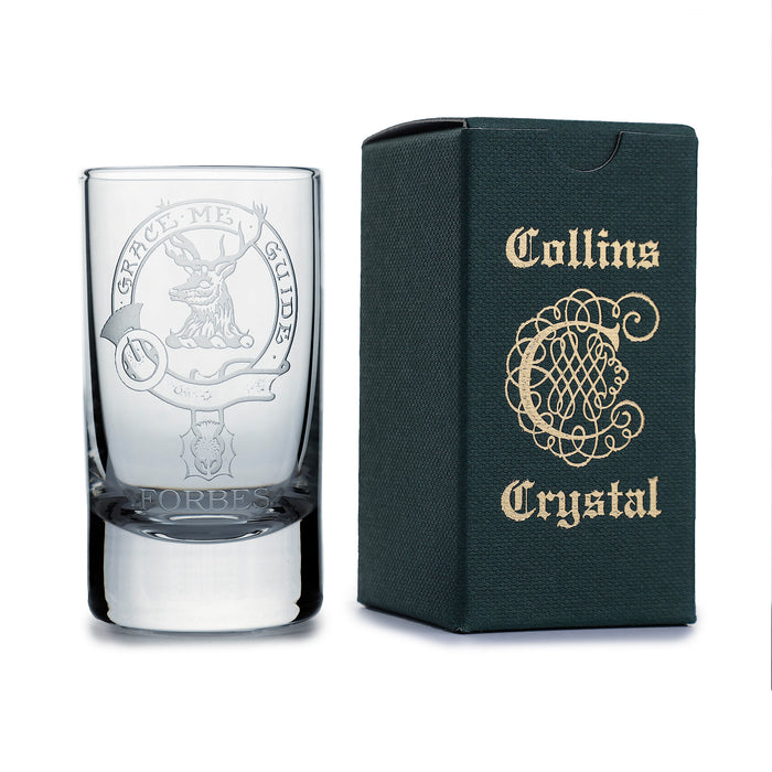 Collins Crystal Clan Shot Glass Forbes