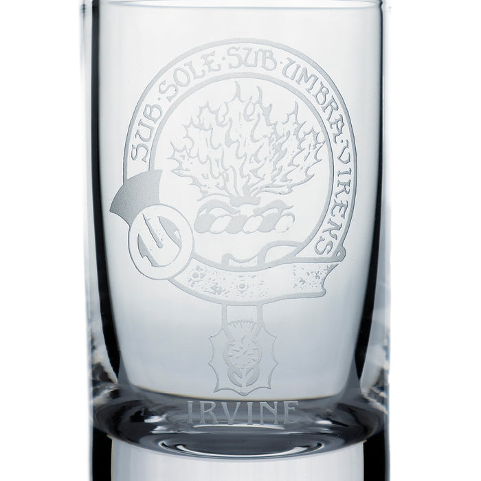 Collins Crystal Clan Shot Glass Irvine