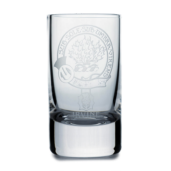 Collins Crystal Clan Shot Glass Irvine