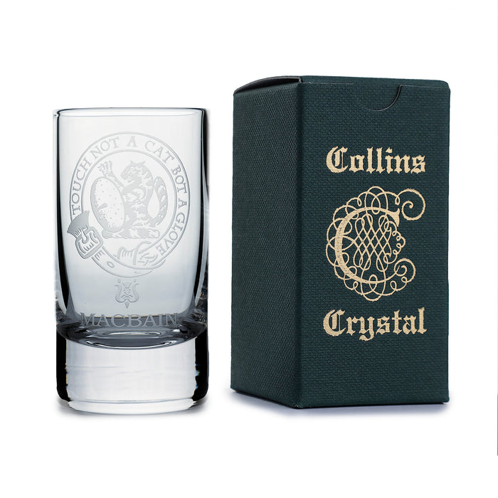 Collins Crystal Clan Schnapsglas Macbain