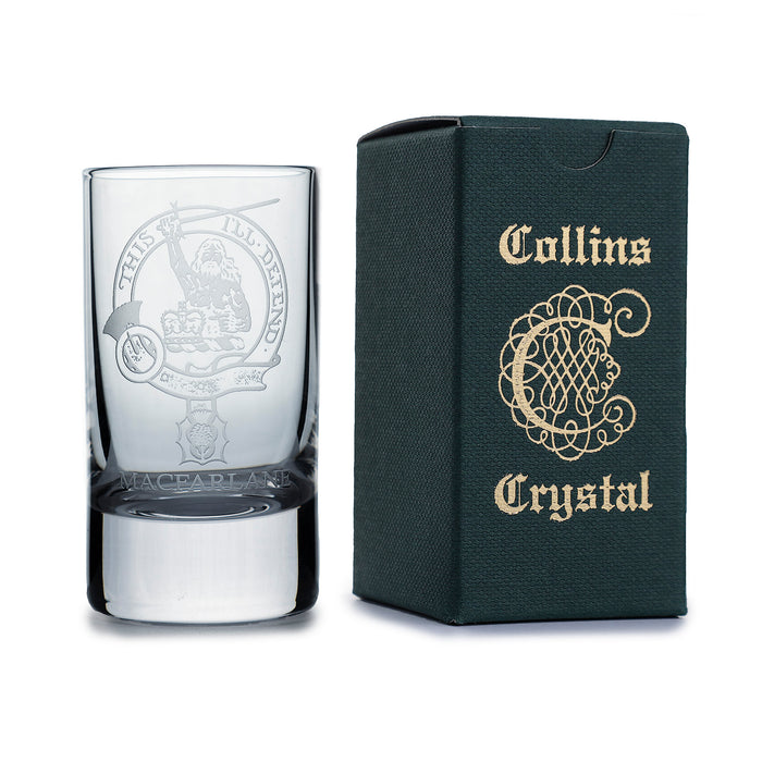 Collins Crystal Clan Schnapsglas Macfarlane