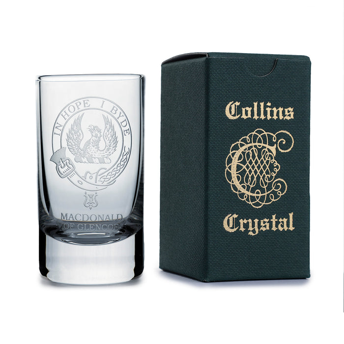 Collins Crystal Clan Schnapsglas M.D Glencoe