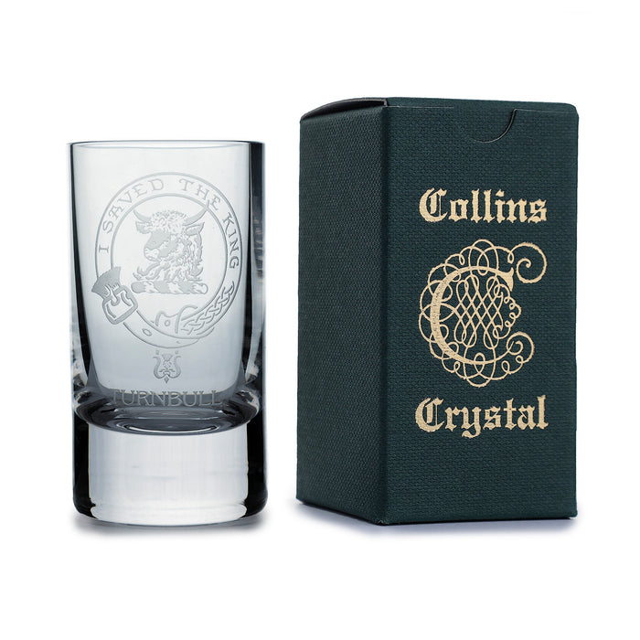 Collins Crystal Clan Shot Glass Turnbull