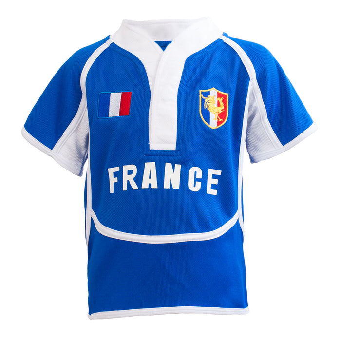 Kinder Cooldry Frankreich Rugby Shirt