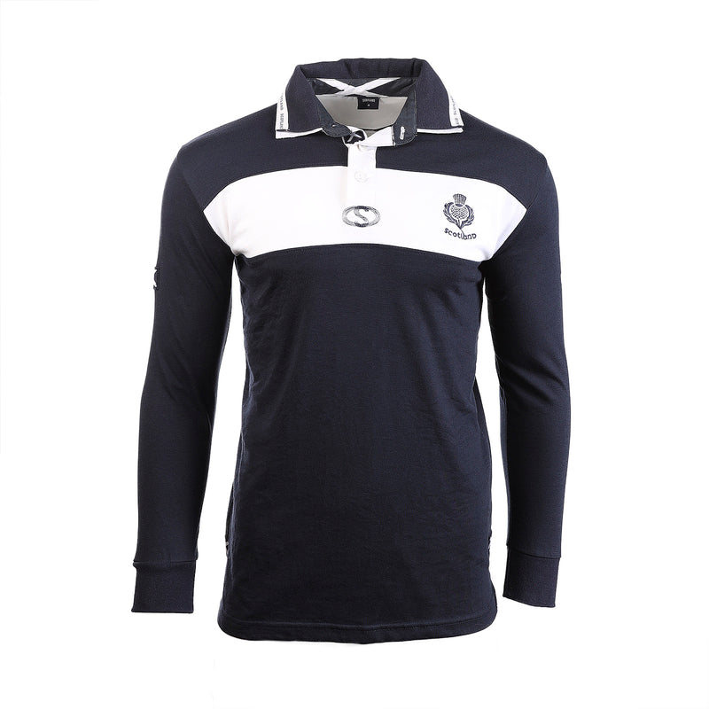 Herren Schottland Rugby Shirt Langarm