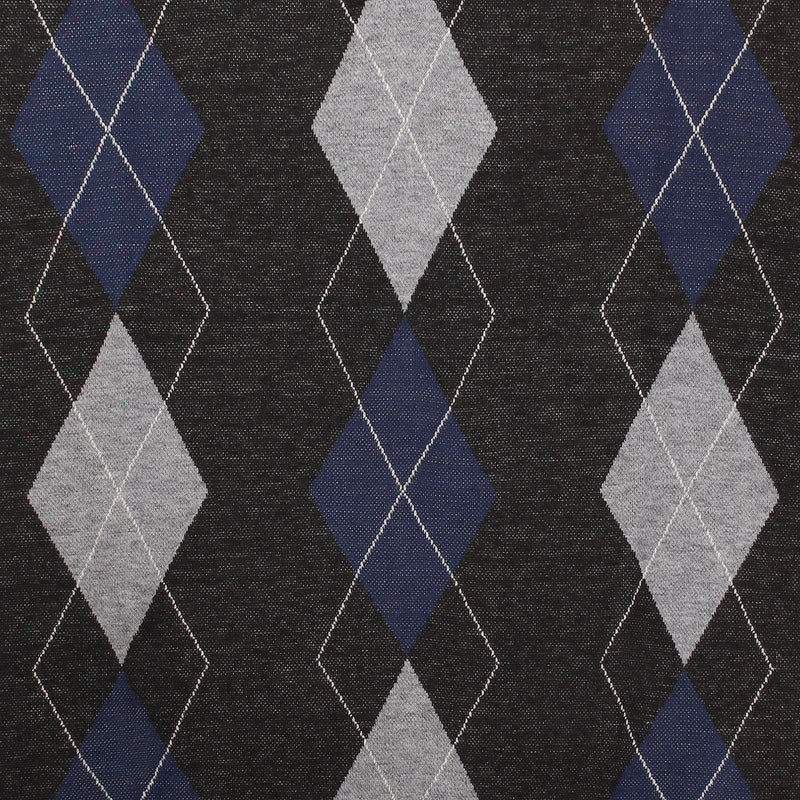 Herren Argyle Ballantrae Jumper Half Zip Black