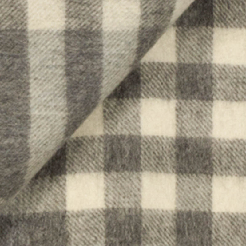 90/10 Tartan Cashmere Deckenschal Schwarz