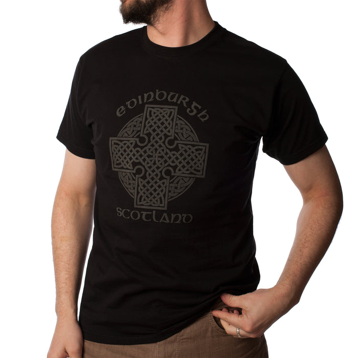 Edinburgh Scotland Celtic Cross T-Shirt