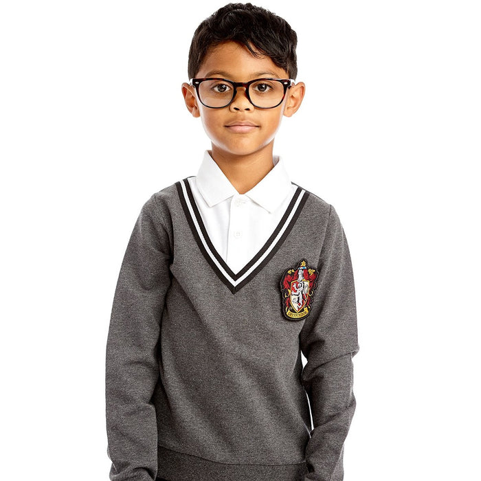 Harry Potter Uniform Sweatshirt mit 4 Hausabzeichen