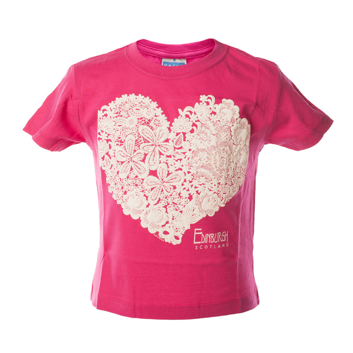 Lace Heart Edinburgh Kinder T-Shirt