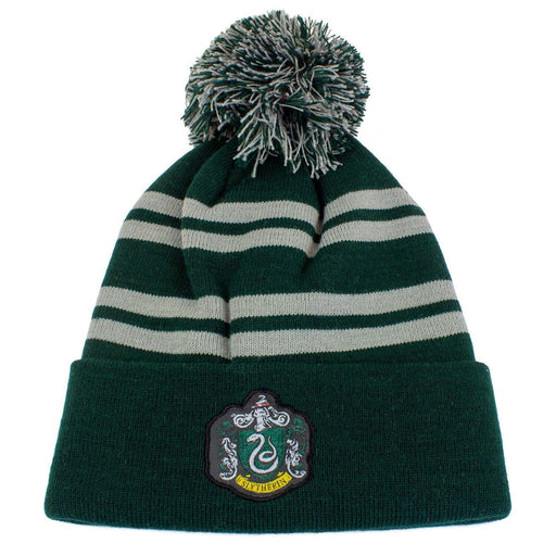 Adults Slytherin Chunky Knit Beanie - Heritage Of Scotland - GREEN