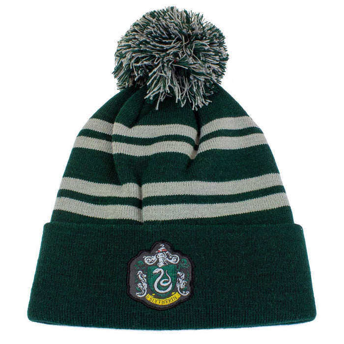 Adults Slytherin Chunky Knit Beanie - Heritage Of Scotland - GREEN