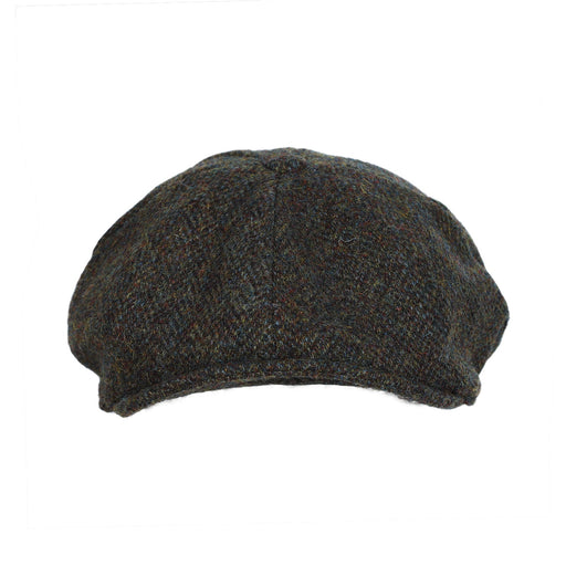 Arran Harris Tweed 8-Pc Cap Forest Green - Heritage Of Scotland - FOREST GREEN