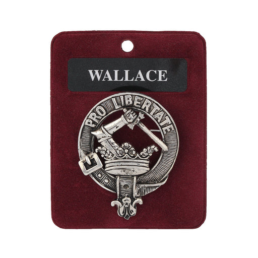 Art Pewter Clan Badge 1.75" Wallace - Heritage Of Scotland - WALLACE