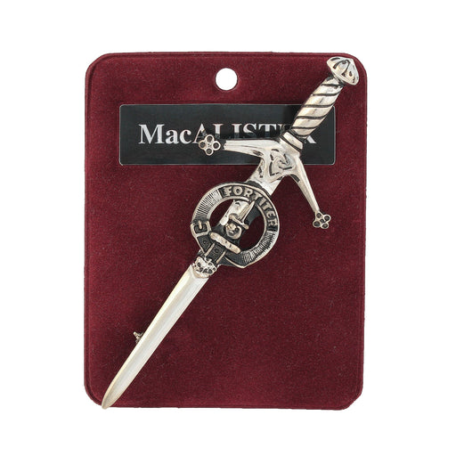 Art Pewter Kilt Pin Macalister - Heritage Of Scotland - MACALISTER
