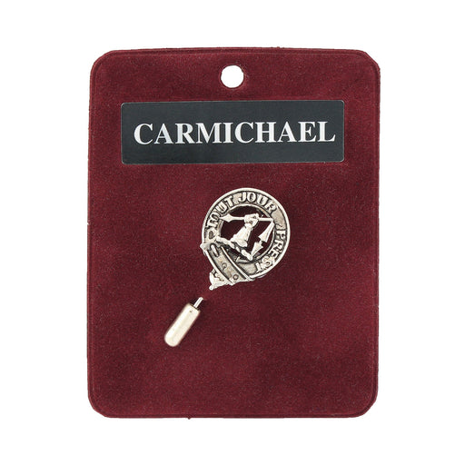 Art Pewter Lapel Pin Carmichael - Heritage Of Scotland - CARMICHAEL