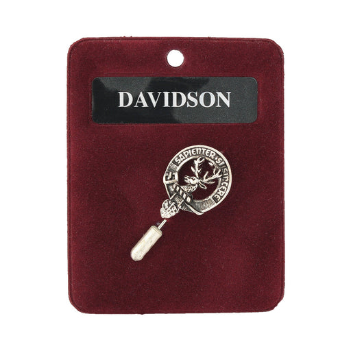Art Pewter Lapel Pin Davidson - Heritage Of Scotland - DAVIDSON