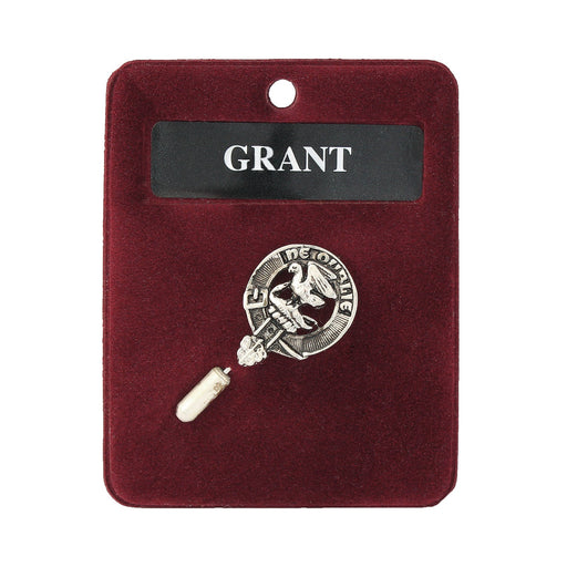 Art Pewter Lapel Pin Grant - Heritage Of Scotland - GRANT