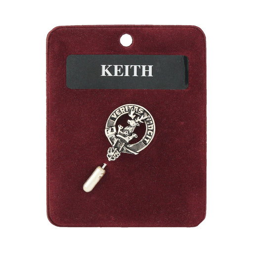 Art Pewter Lapel Pin Keith - Heritage Of Scotland - KEITH