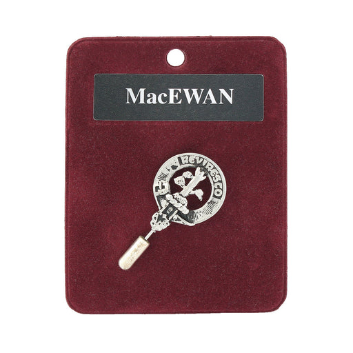 Art Pewter Lapel Pin Macewan - Heritage Of Scotland - MACEWAN