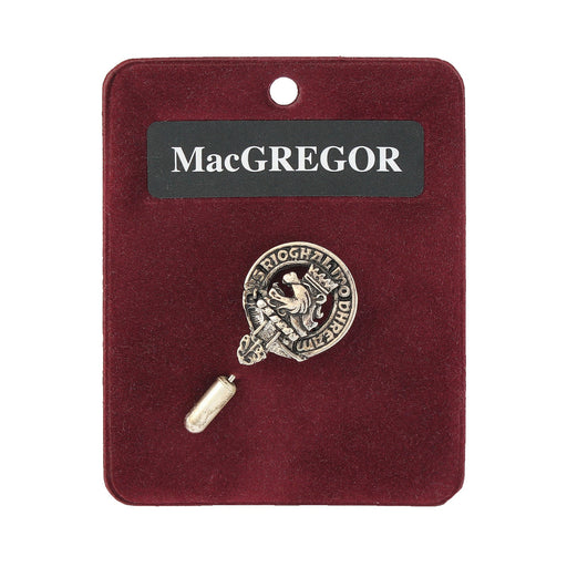 Art Pewter Lapel Pin Macgregor - Heritage Of Scotland - MACGREGOR
