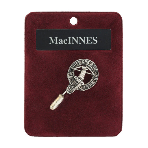 Art Pewter Lapel Pin Macinnes - Heritage Of Scotland - MACINNES