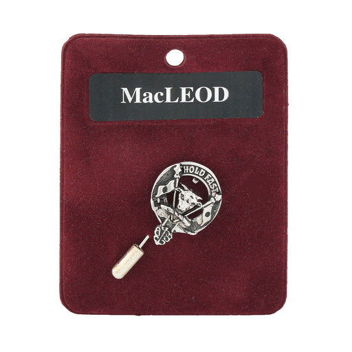 Art Pewter Lapel Pin Macleod - Heritage Of Scotland - MACLEOD