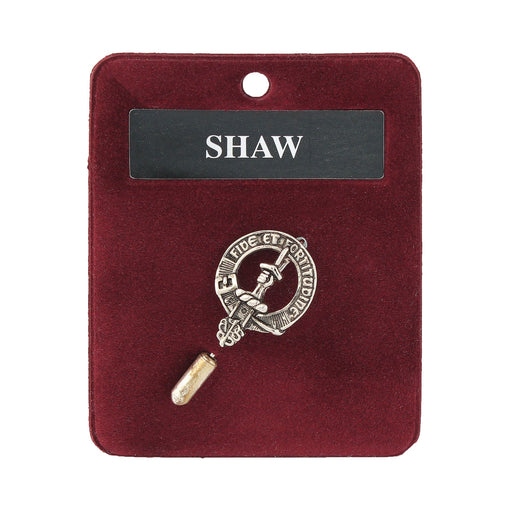 Art Pewter Lapel Pin Shaw - Heritage Of Scotland - SHAW