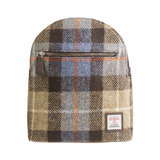 Baby Backpack Blue/Brown Check - Heritage Of Scotland - BLUE/BROWN CHECK