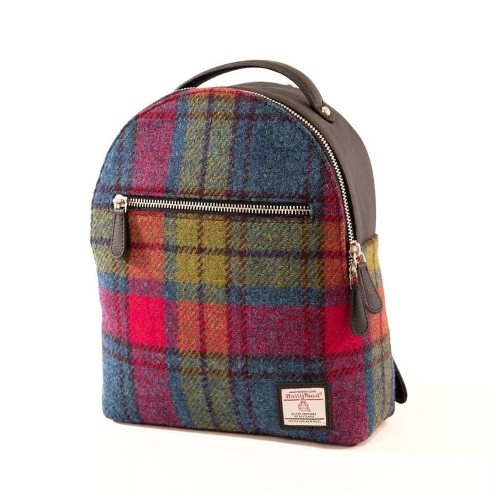 Baby Backpack Blue/Pink Check - Heritage Of Scotland - BLUE/PINK CHECK