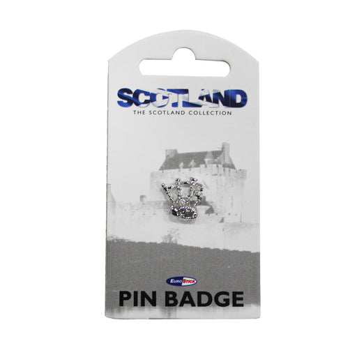 Bagpipe Pin Badge - Heritage Of Scotland - SILVER