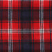 Balmoral 100% Cashmere Woven Scarf Black Navy Red Check - Heritage Of Scotland - BLACK NAVY RED CHECK