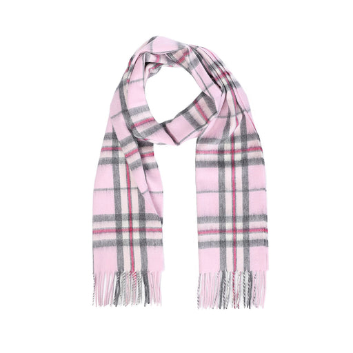 Balmoral 100% Cashmere Woven Scarf Thomson Pink - Heritage Of Scotland - THOMSON PINK