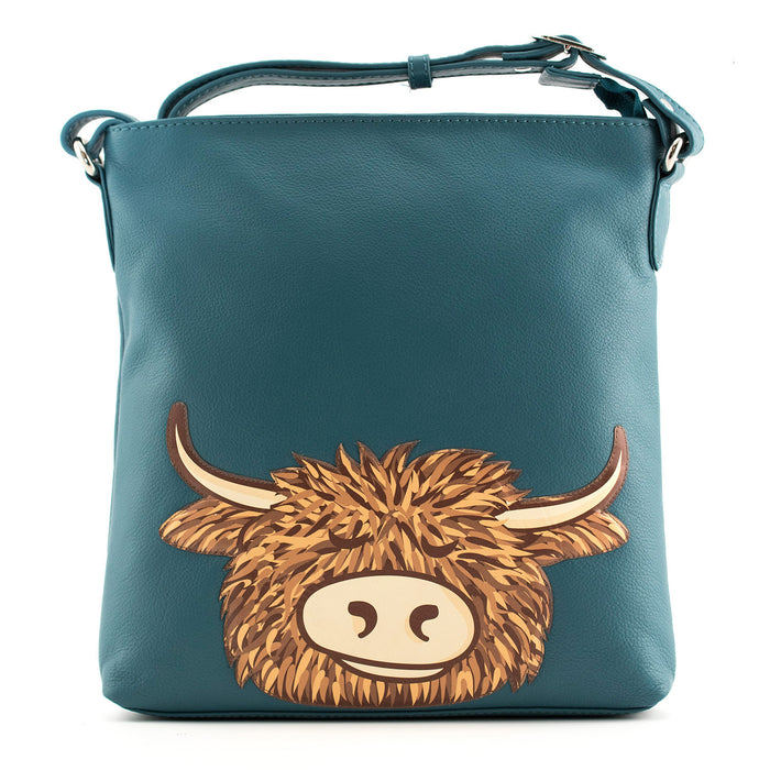 Bellas Head Cross Body Bag Teal - Heritage Of Scotland - TEAL