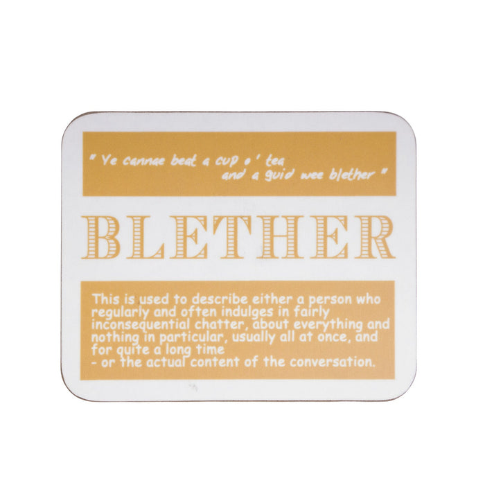Blether Dialect Coaster - Heritage Of Scotland - NA