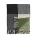Block Check Herringbone Blanket Natural Green - Heritage Of Scotland - NATURAL GREEN