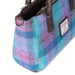Bora Small Tote Strap Bag Green & Purple Check - Heritage Of Scotland - GREEN & PURPLE CHECK