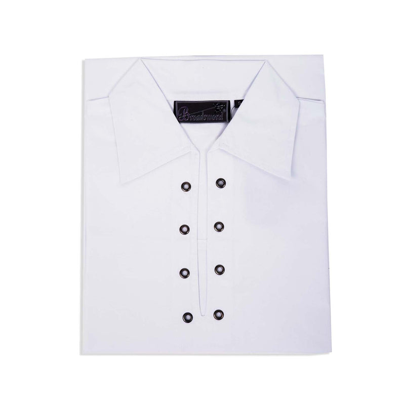 Broadsword Deluxe Ghillie Shirt White - Heritage Of Scotland - WHITE