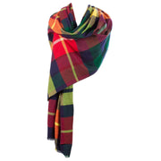 Brushed Tartan Cotton Scarf Buchanan Modern - Heritage Of Scotland - BUCHANAN MODERN