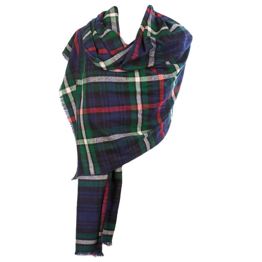 Brushed Tartan Cotton Scarf Mackenzie - Heritage Of Scotland - MACKENZIE