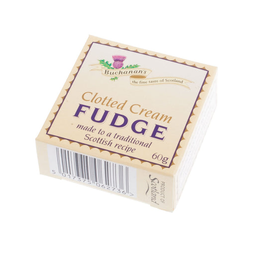 Buchanan's Clotted Cream Fudge - 60G Box - Heritage Of Scotland - NA