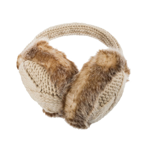 Cable Knitted Earmuffs - Heritage Of Scotland - OATMEAL