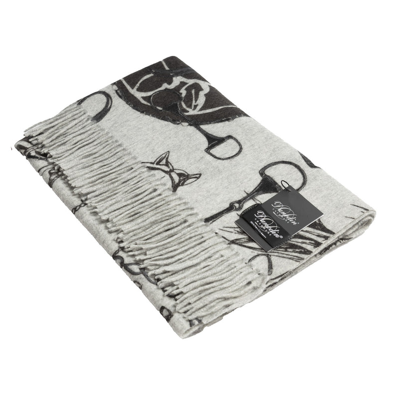 Cashmere Horse Stole Grey - Heritage Of Scotland - GREY