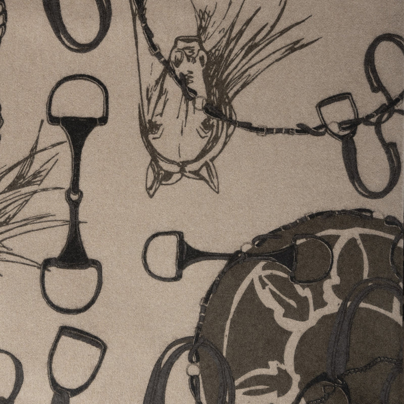 Cashmere Horse Stole Toast Natural - Heritage Of Scotland - TOAST NATURAL