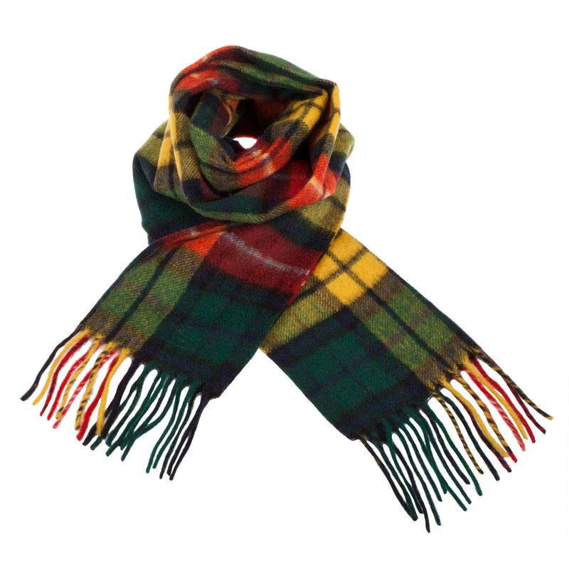 Cashmere Scottish Tartan Clan Scarf Buchanan Modern - Heritage Of Scotland - BUCHANAN MODERN