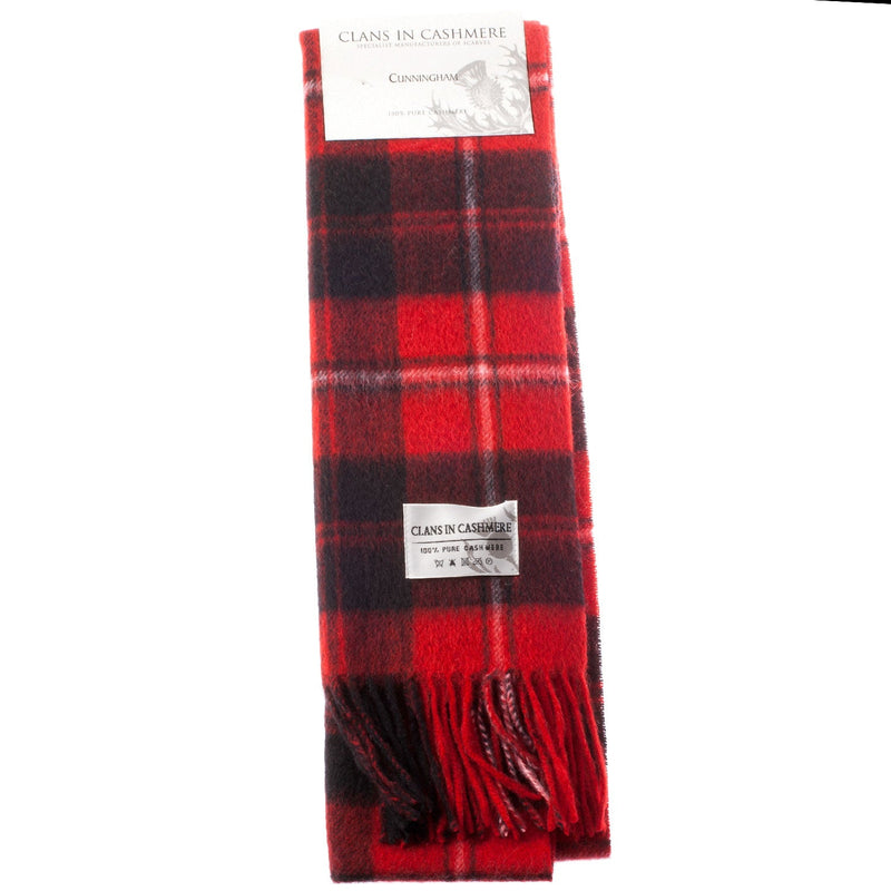 Cashmere Scottish Tartan Clan Scarf Cunningham - Heritage Of Scotland - CUNNINGHAM