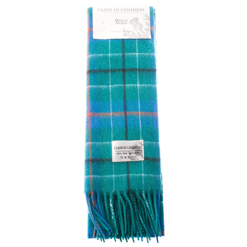 Cashmere Scottish Tartan Clan Scarf Duncan Ancient - Heritage Of Scotland - DUNCAN ANCIENT