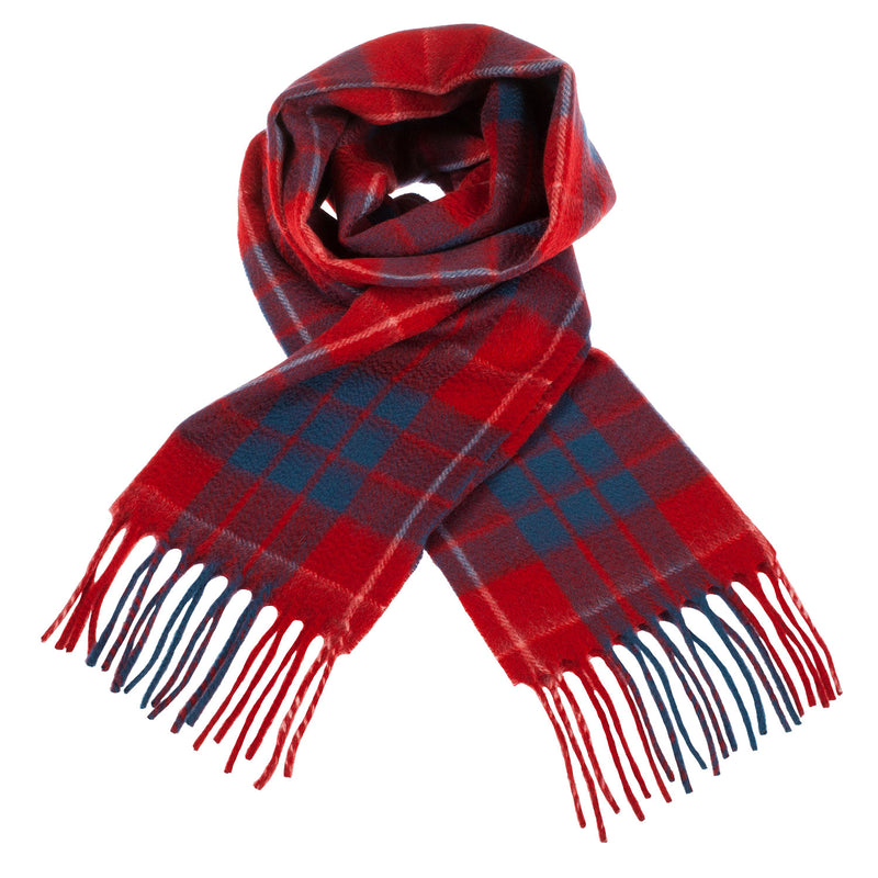 Cashmere Scottish Tartan Clan Scarf Hamilton Red - Heritage Of Scotland - HAMILTON RED